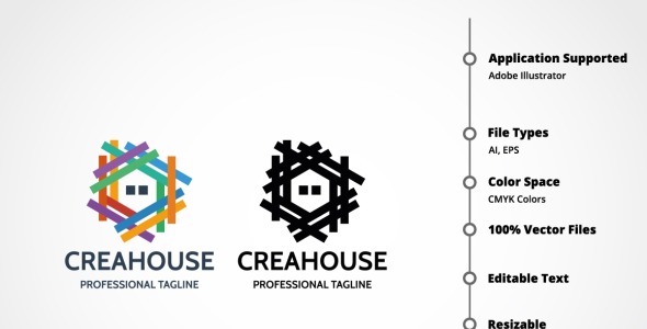 Шаблон логотипа на тему графика