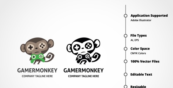 Шаблон логотипа на тему графика