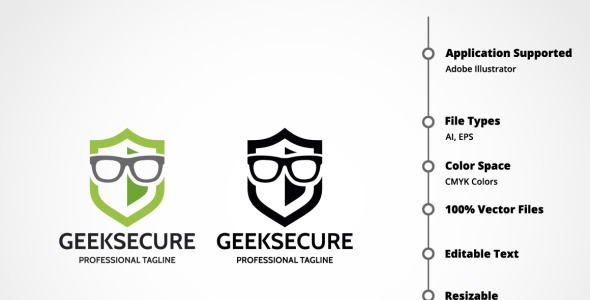 Шаблон логотипа на тему графика