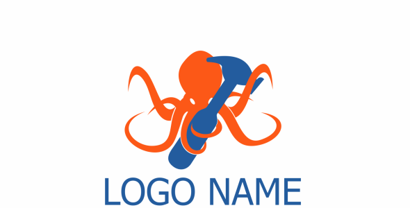 Шаблон логотипа на тему графика