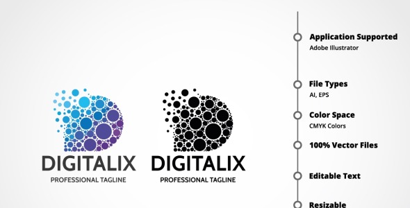 Шаблон логотипа на тему графика