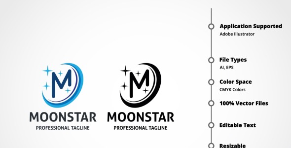 Шаблон логотипа на тему графика