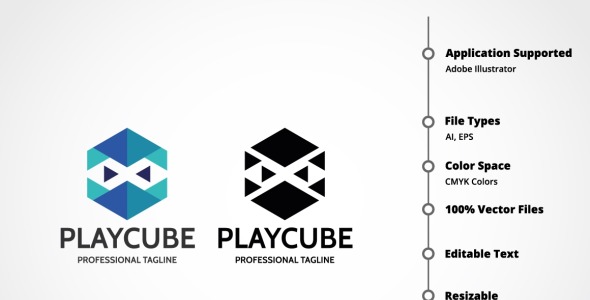 Шаблон логотипа на тему графика