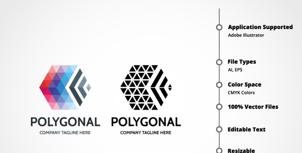 Шаблон логотипа на тему графика