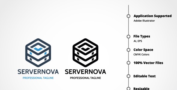 Шаблон логотипа на тему графика