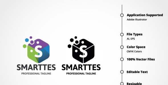 Шаблон логотипа на тему графика