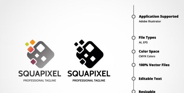 Шаблон логотипа на тему графика