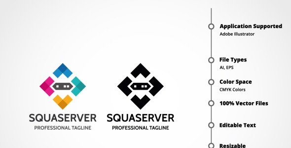 Шаблон логотипа на тему графика