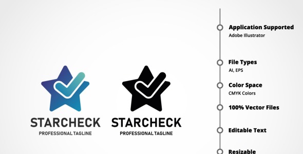 Шаблон логотипа на тему графика