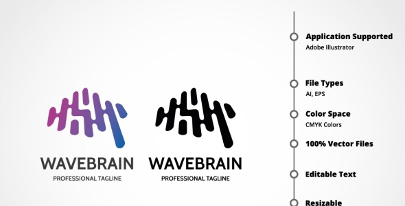 Шаблон логотипа на тему графика
