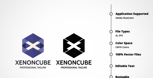 Шаблон логотипа на тему графика