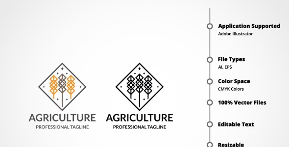 Шаблон логотипа на тему графика