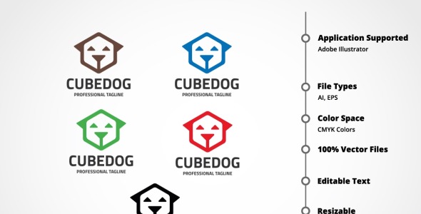 Шаблон логотипа на тему графика