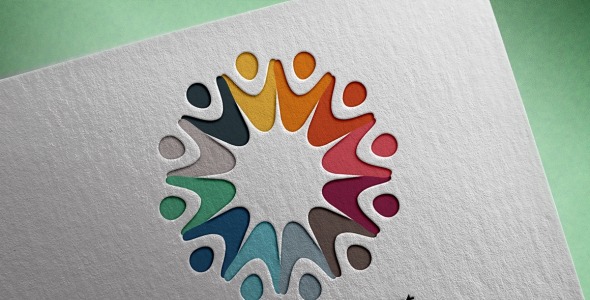 Шаблон логотипа на тему графика