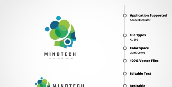 Шаблон логотипа на тему графика