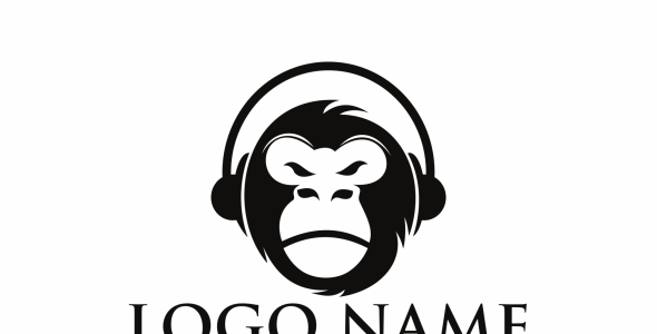 Шаблон логотипа на тему графика