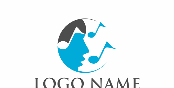 Шаблон логотипа на тему графика