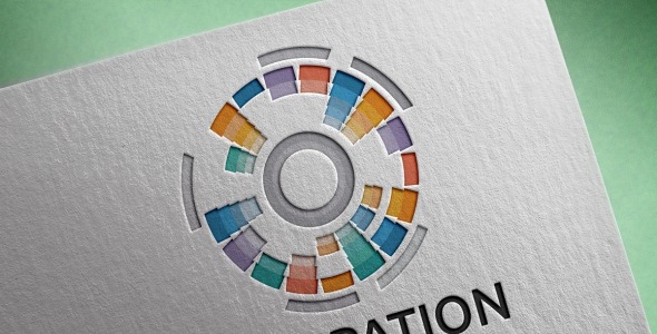 Шаблон логотипа на тему графика