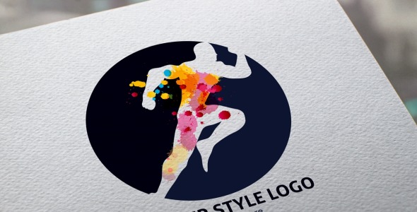 Шаблон логотипа на тему графика