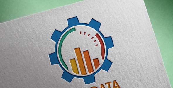 Шаблон логотипа на тему графика