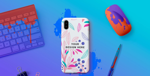 Мокап для продукта на тему графика