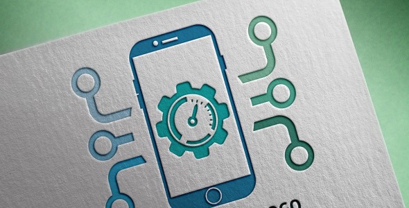 Шаблон логотипа на тему графика