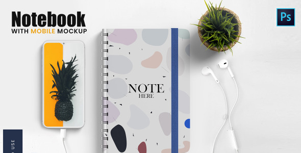 Мокап для продукта на тему графика