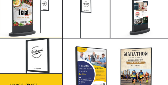 Мокап для продукта на тему графика