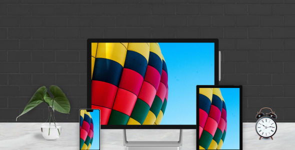 Мокап для продукта на тему графика