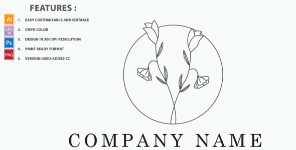 Шаблон логотипа на тему графика