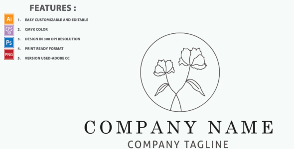 Шаблон логотипа на тему графика