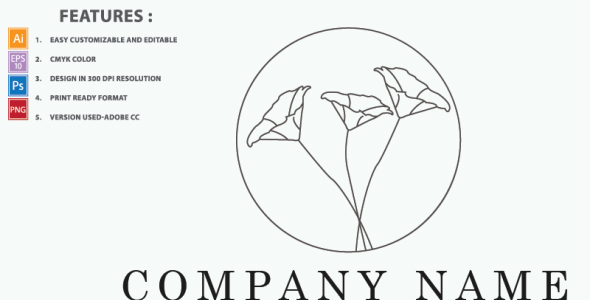 Шаблон логотипа на тему графика