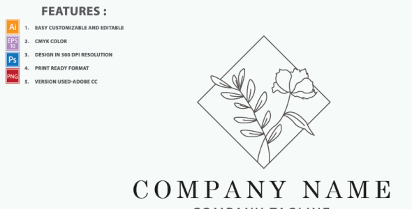 Шаблон логотипа на тему графика