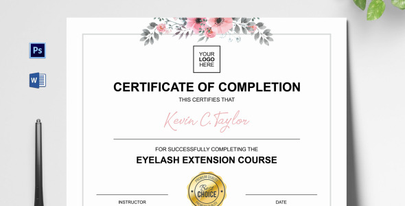 Шаблон сертификата на тему графика