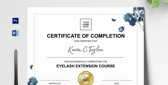 Шаблон сертификата на тему графика