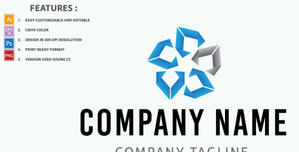 Шаблон логотипа на тему графика