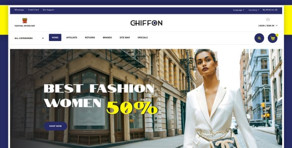 Fashion Store OpenCart Template