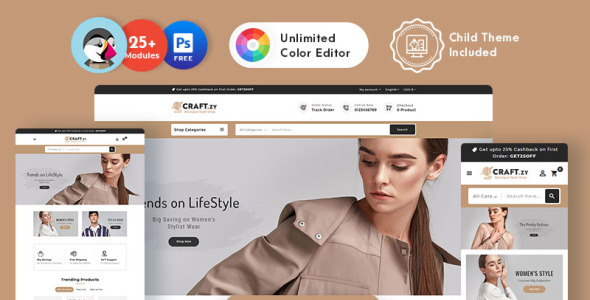 многофункциональная отзывчивая тема prestashop