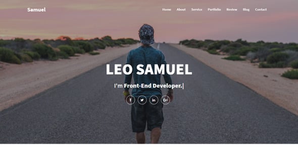 Personal Portfolio Landing Page Template