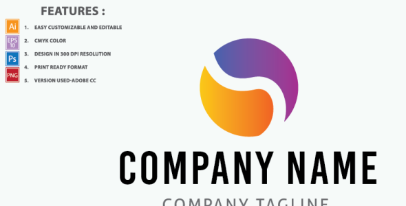 Шаблон логотипа на тему графика