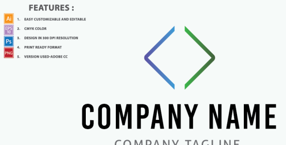 Шаблон логотипа на тему графика