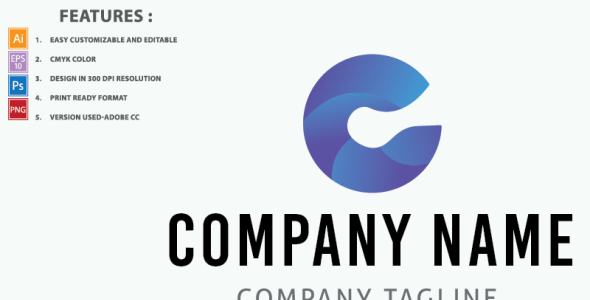 Шаблон логотипа на тему графика