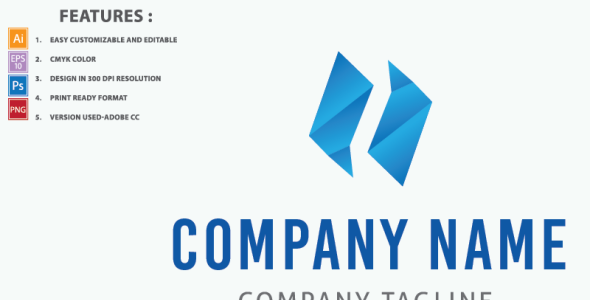 Шаблон логотипа на тему графика