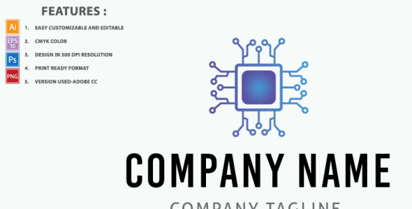 Шаблон логотипа на тему графика