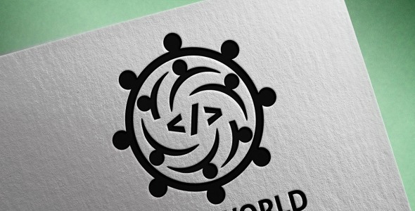 Шаблон логотипа на тему графика