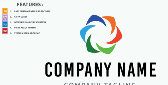 Шаблон логотипа на тему графика