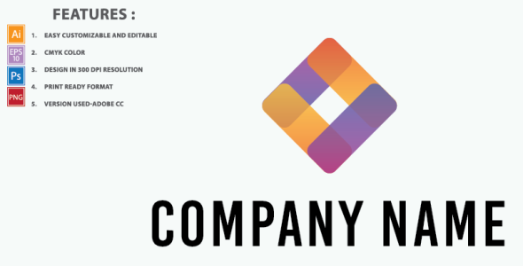 Шаблон логотипа на тему графика