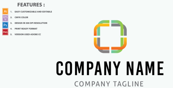 Шаблон логотипа на тему графика