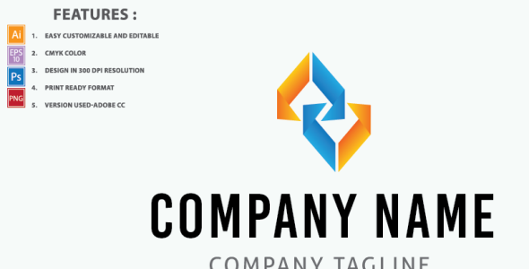 Шаблон логотипа на тему графика