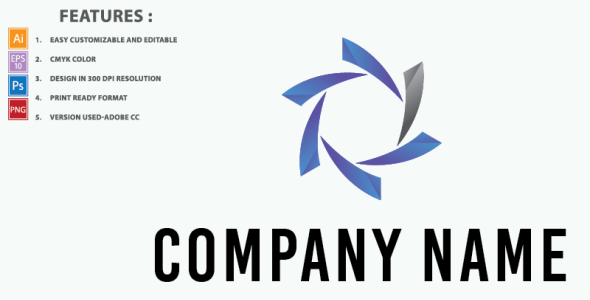 Шаблон логотипа на тему графика